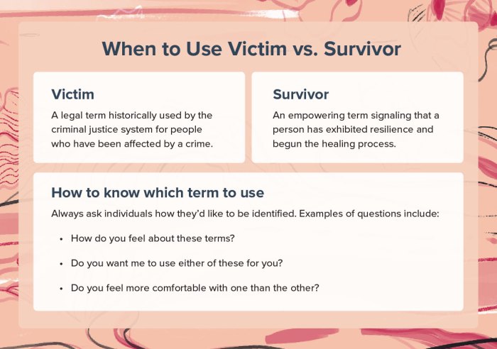 How are victim and assailant defined