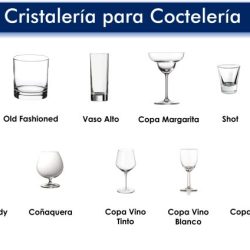 Tipos de vasos de cocteleria