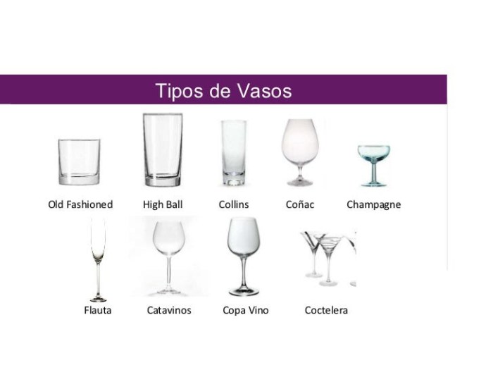 Vasos copas cocteleria