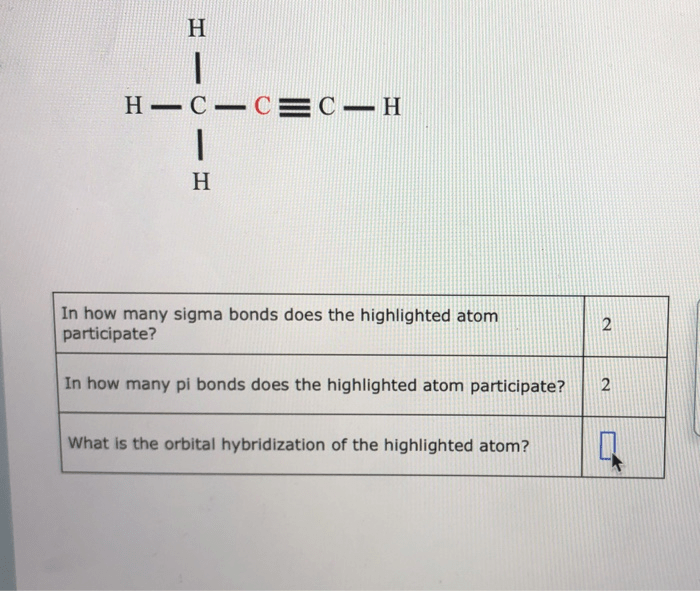 In how many sigma bonds does the highlighted atom participate