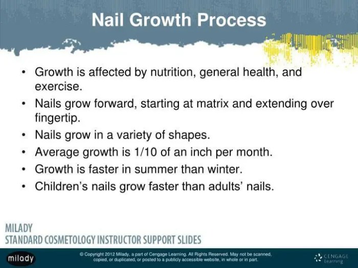 Nail growth rates increase dramatically during