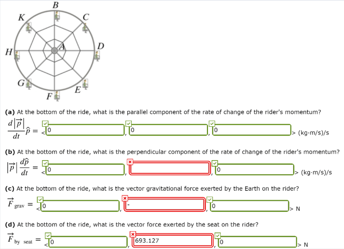 A ferris wheel is a vertical circular amusement